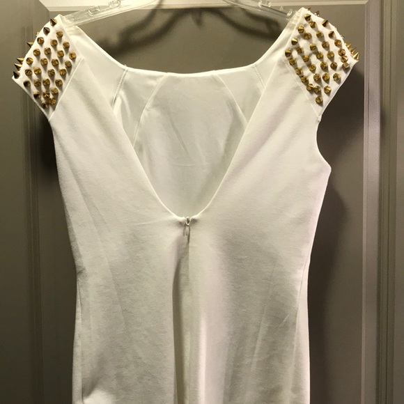 White and gold mini dress - Picture 4 of 6